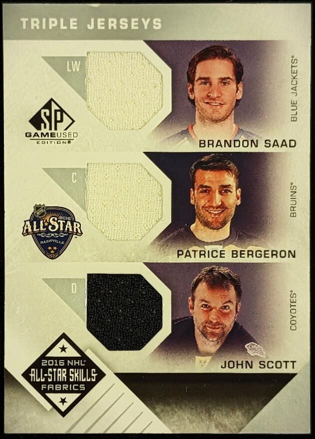 -17 GAME USED HOCKEY - SAAD, B 2016 Upper Deck SP 2016 Upper Deck SP