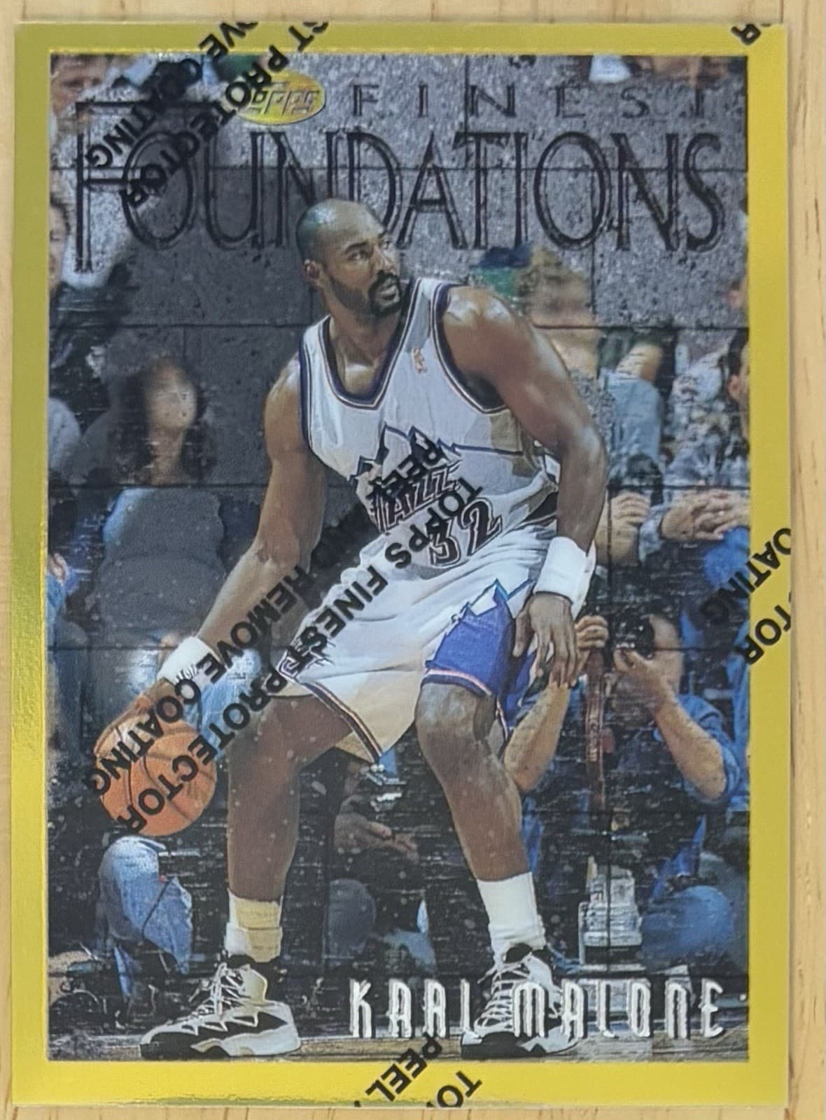 Gold Karl Malone 1996 Topps Finest 1996 Topps Finest