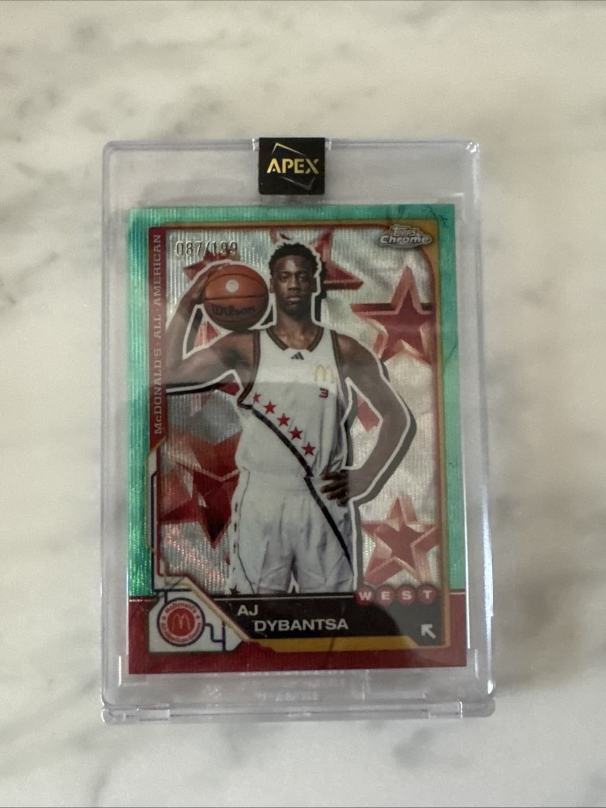 Dybantsa Aqua Wave 2025 Topps Chrome 2025 Topps Chrome aqua-wave