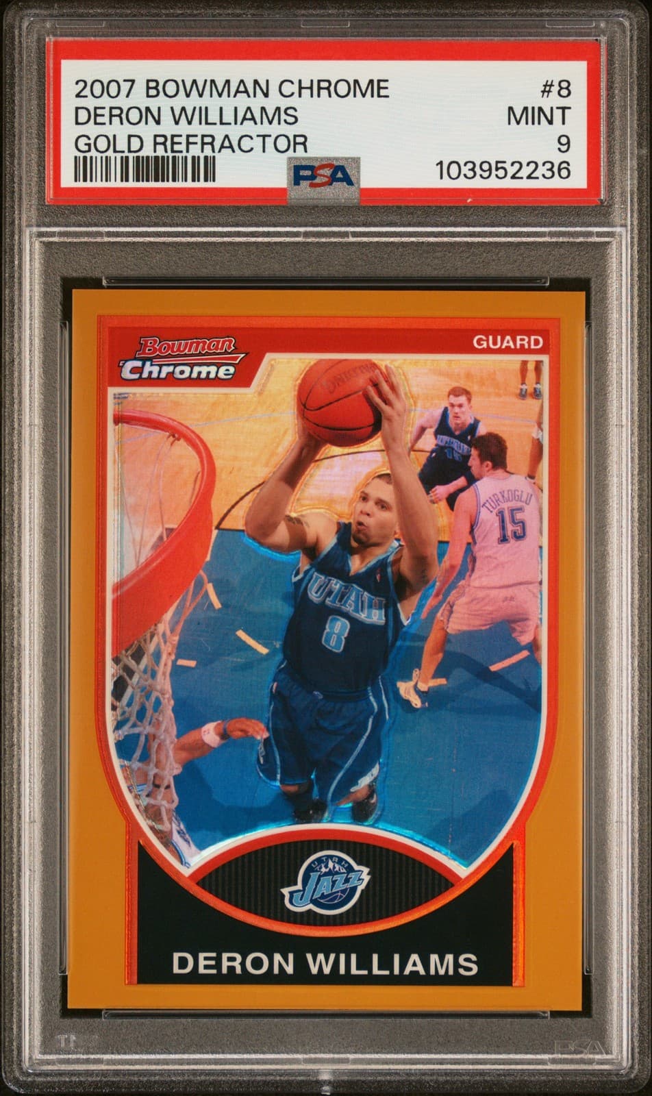 Deron Williams Gold 2007 Bowman Chrome 2007 Bowman Chrome gold-refractor