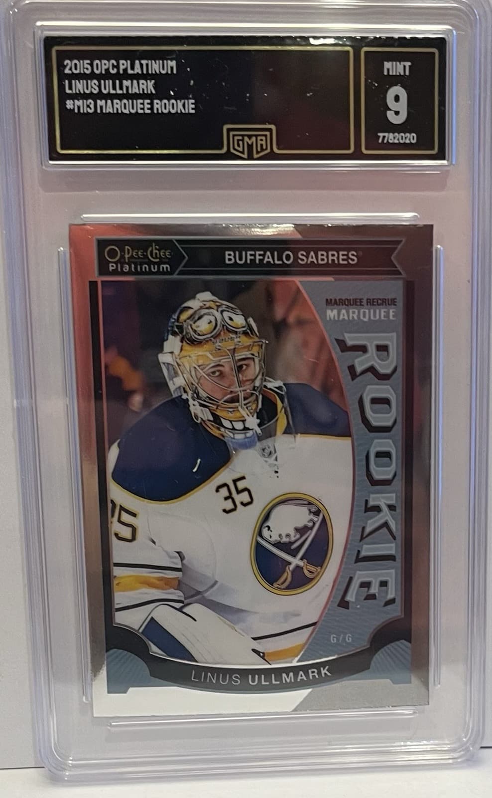 GMA 9 LINUS ULLMARK OPC *PLATI 2015 O-Pee-Chee 2015 O-Pee-Chee