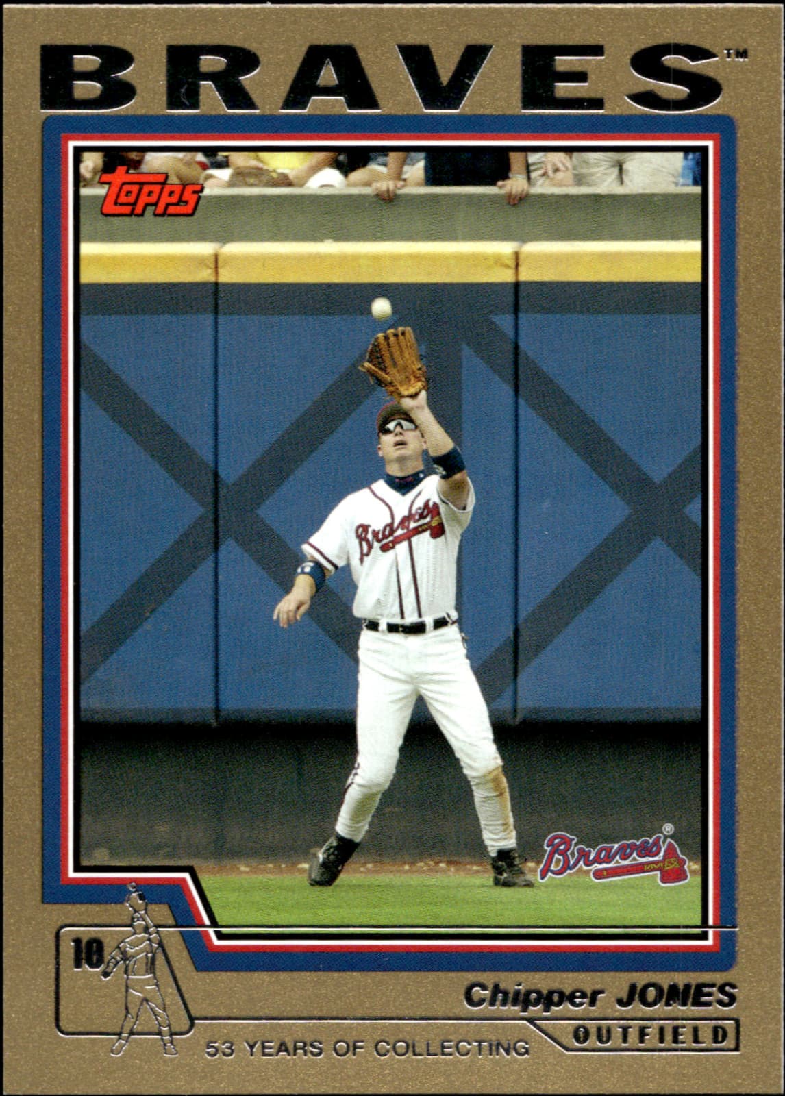 Baseball Chipper Jones 2004 Topps 2004 Topps gold