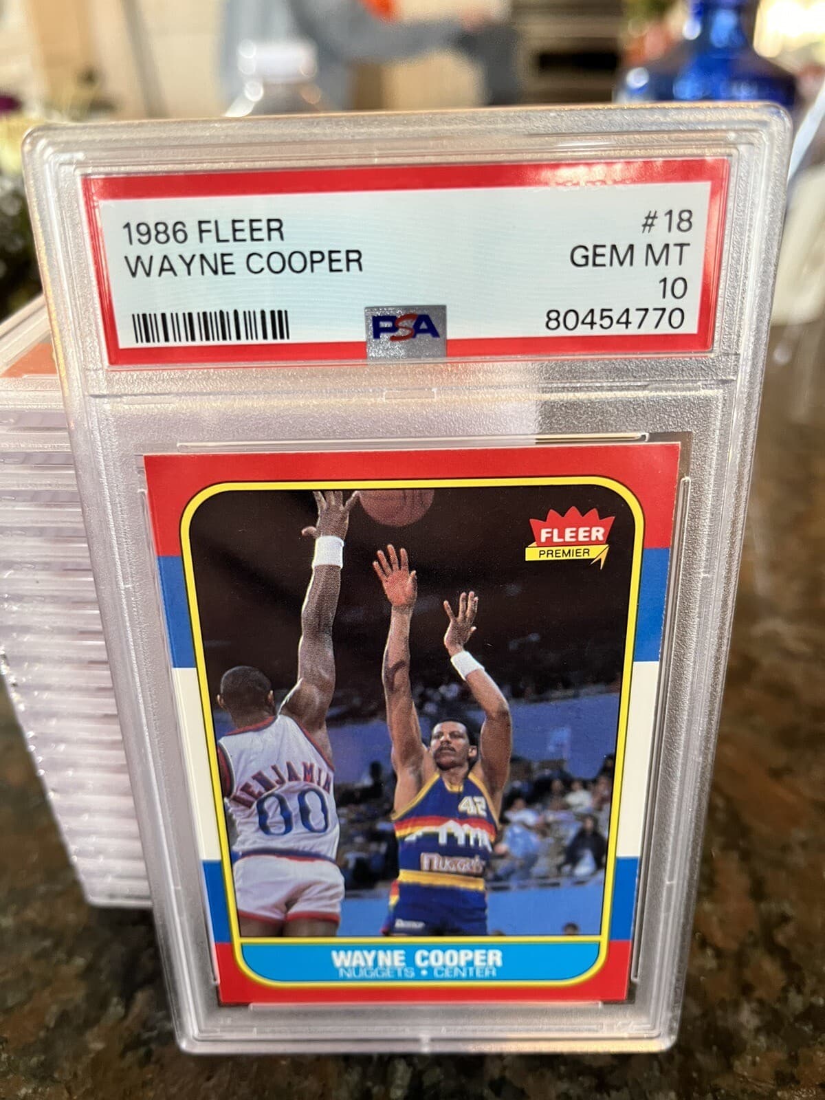 Basketball Wayne Cooper 1986 Fleer 1986 Fleer