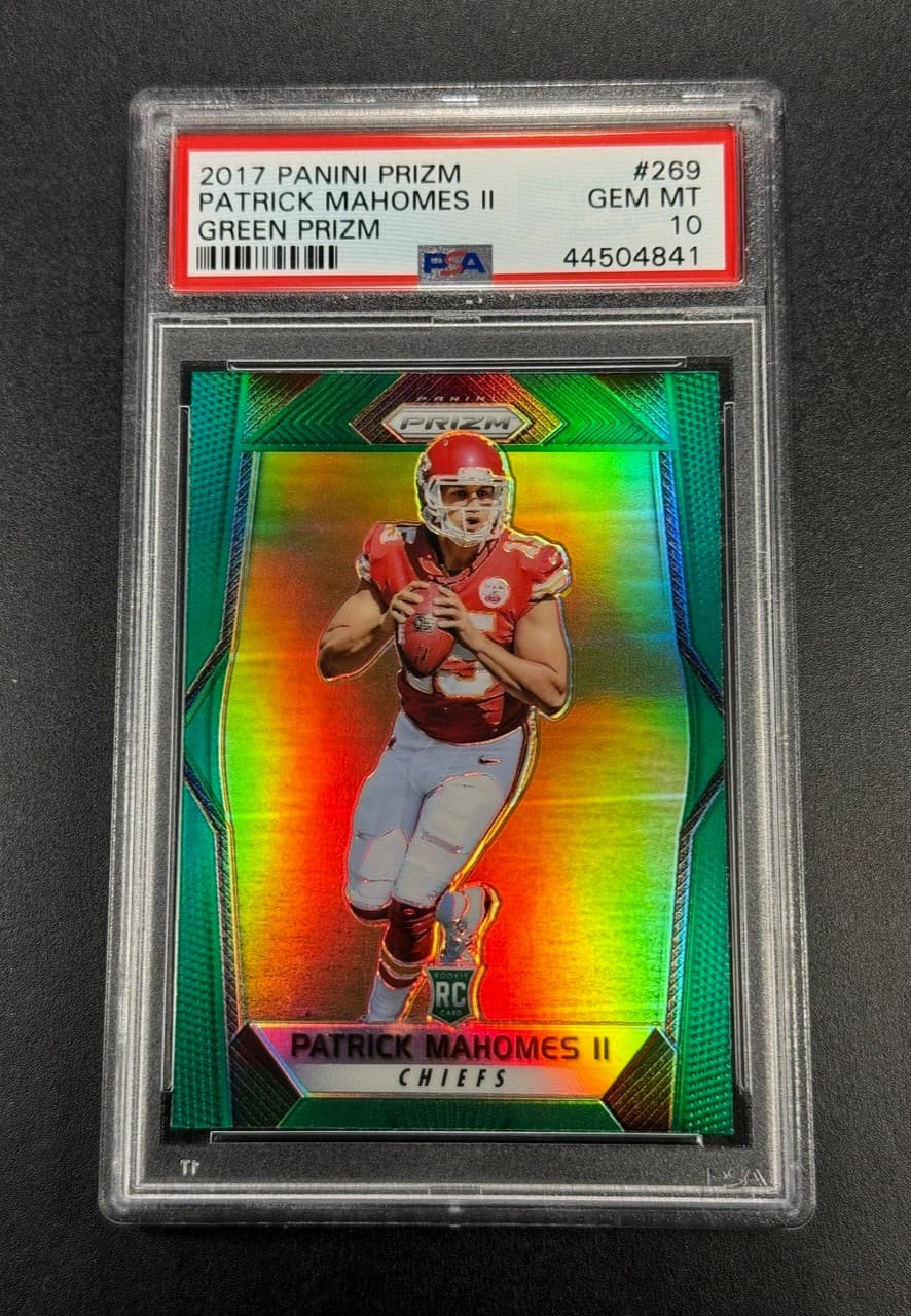 PATRICK MAHOMES GREEN NFL 2017 Panini Prizm