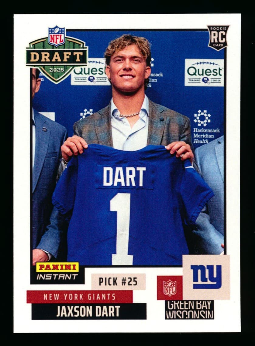 INSTANT JAXSON DART DRAFT NIGH 2025 Panini 2025 Panini