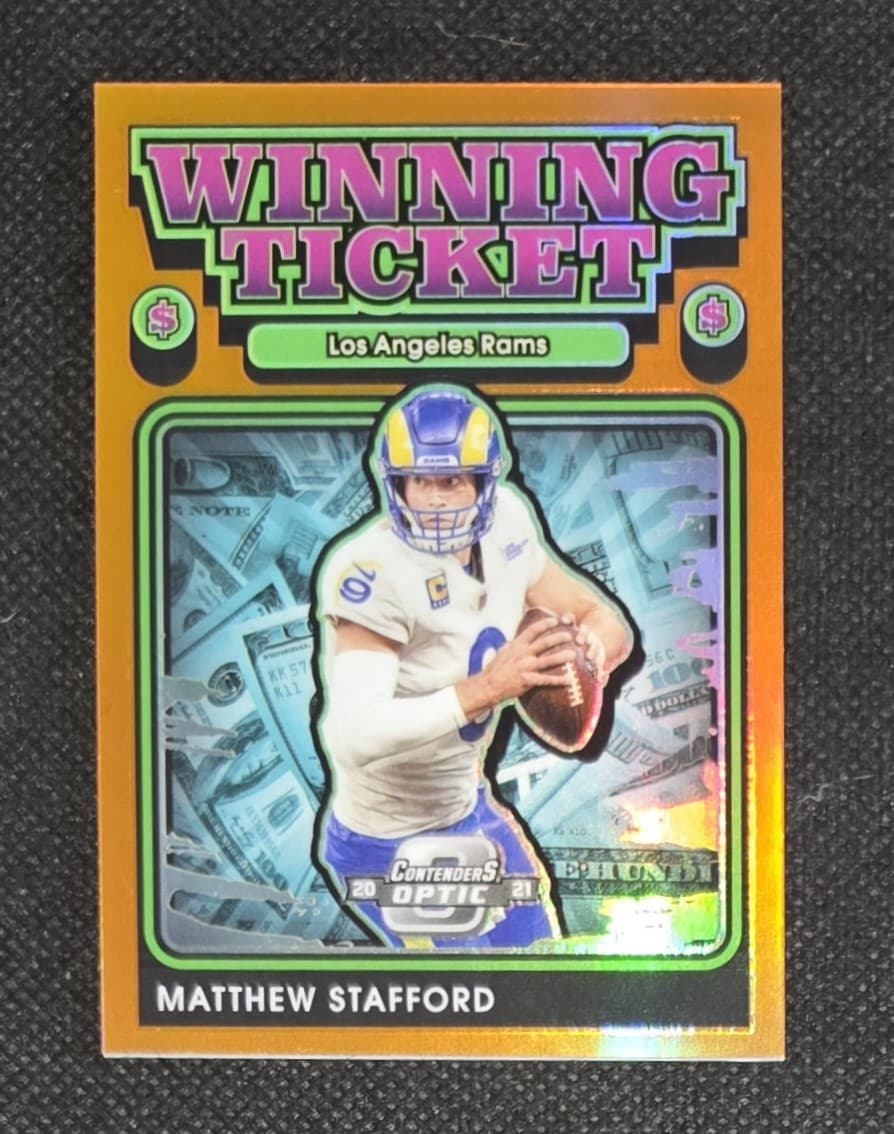Optic Winning Ticket 2021 Panini Contenders 2021 Panini Contenders orange