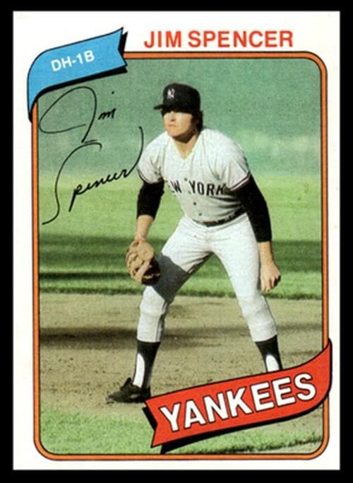 Jim Spencer New 1980 Topps 1980 Topps