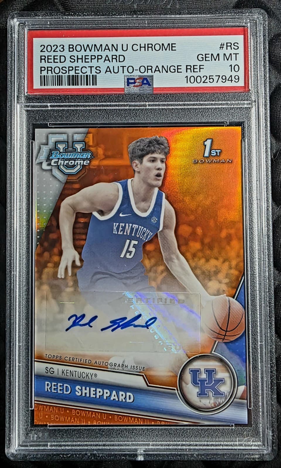 University Orange Reed 2023 Bowman Chrome