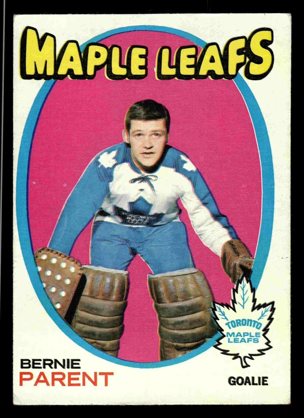 Bernie Parent trading card