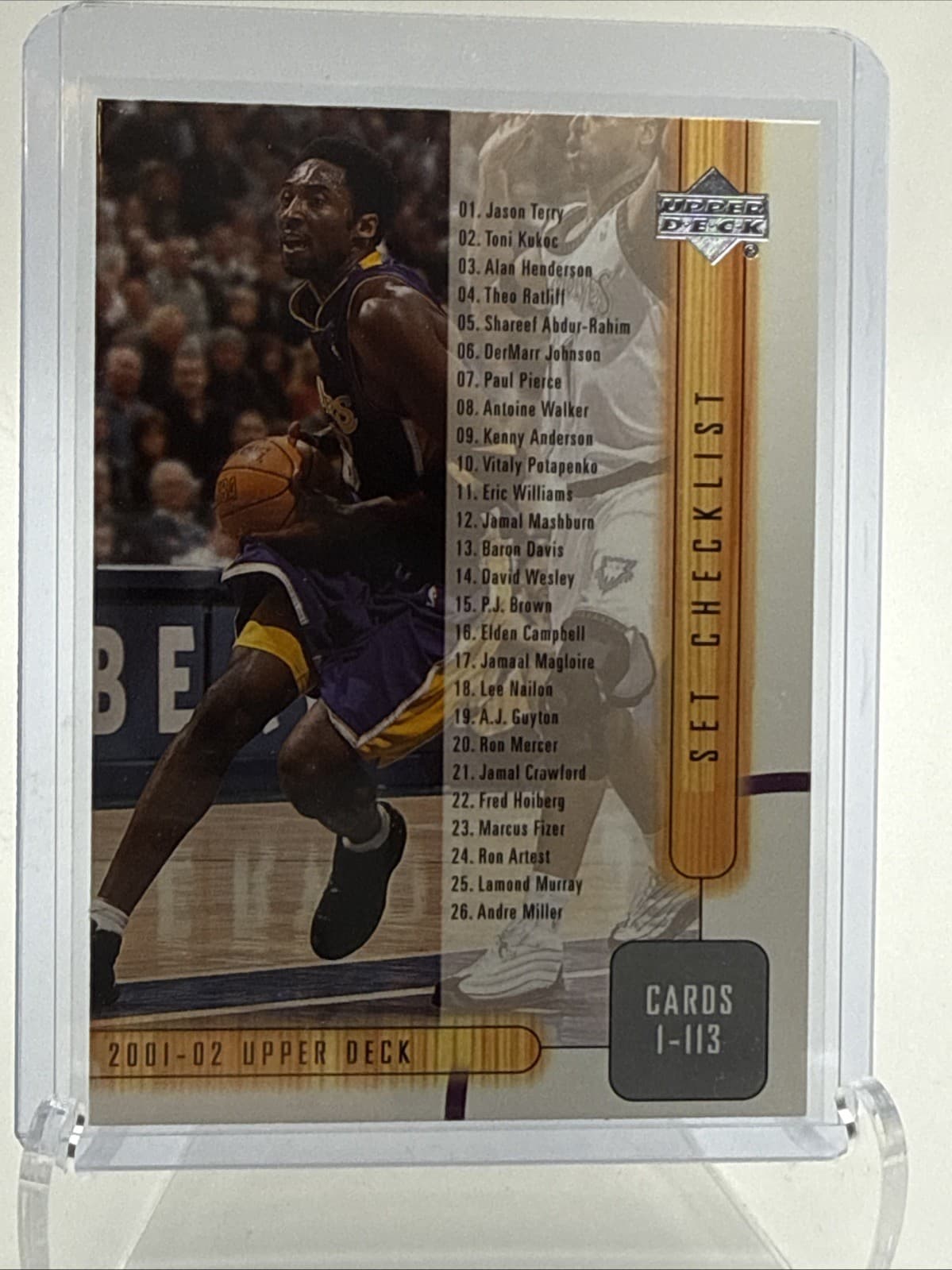 Los Angeles Lakers 2001 Upper Deck 2001 Upper Deck