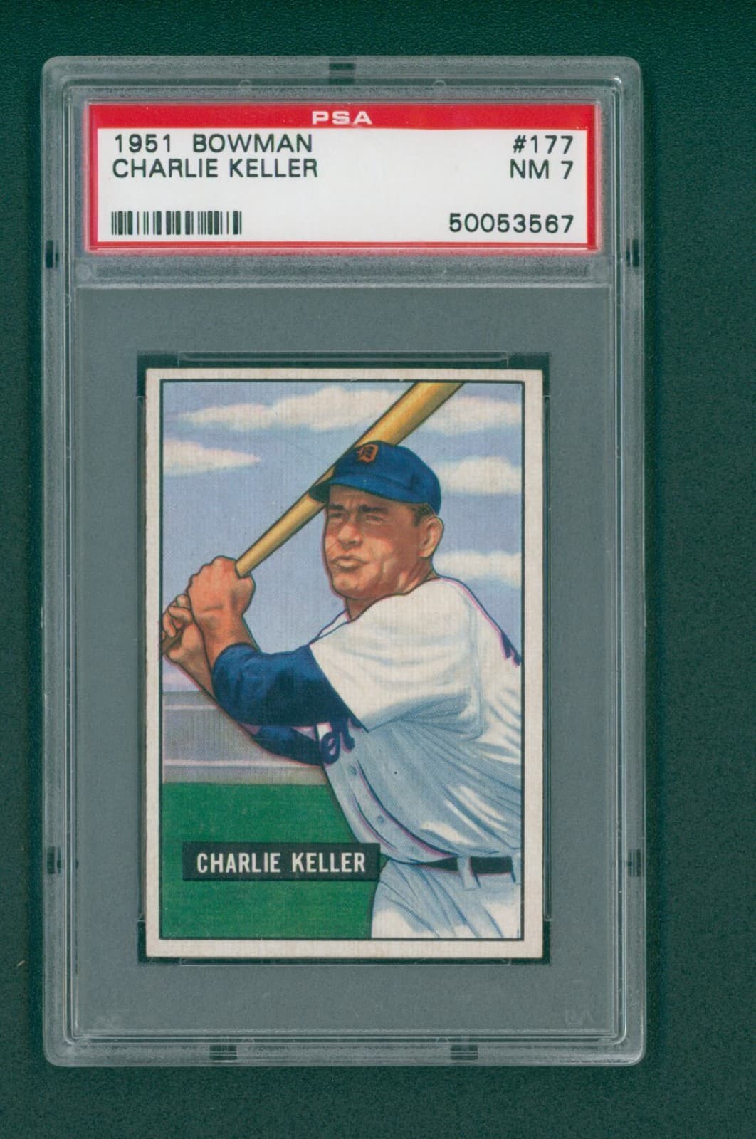 Charlie Keller trading card