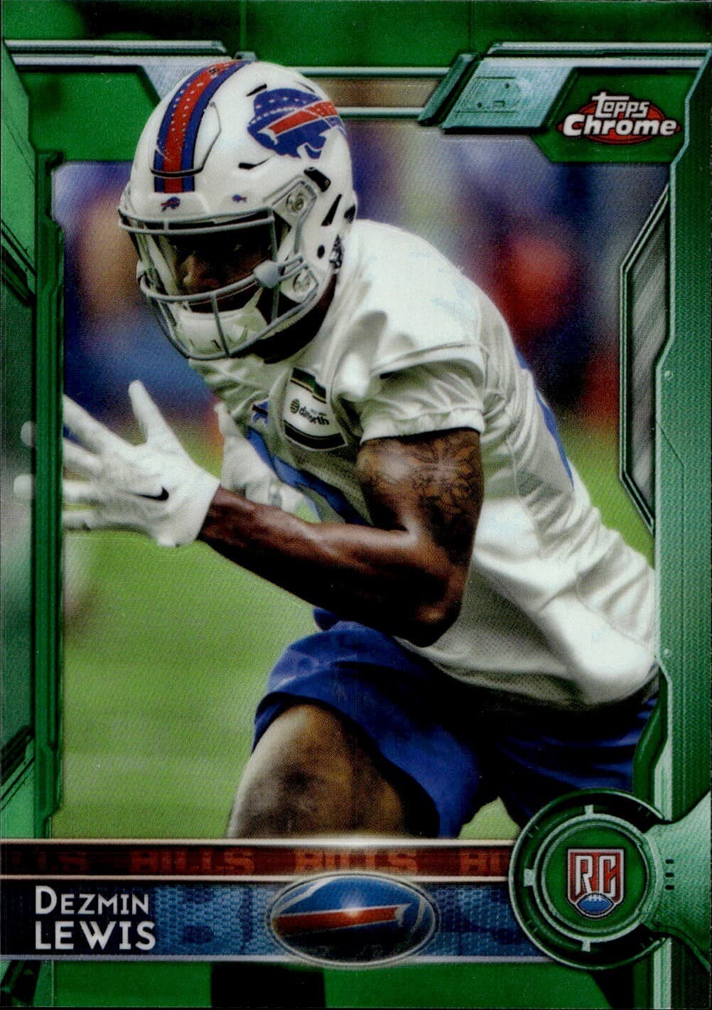 Dezmin Lewis Green 2015 Topps Chrome 2015 Topps Chrome green-refractor