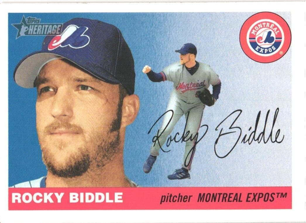 Rocky Biddle Montreal 2004 Topps Heritage 2004 Topps Heritage