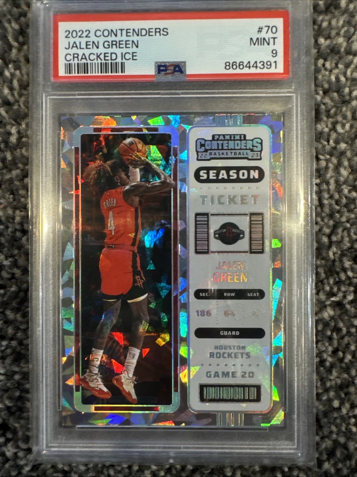70 JALEN GREEN CRACKED ICE 2022 Panini Contenders 2022 Panini Contenders