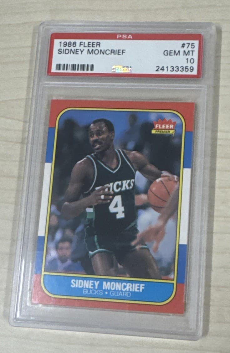 Basketball Sidney Moncrief 1986 Fleer 1986 Fleer