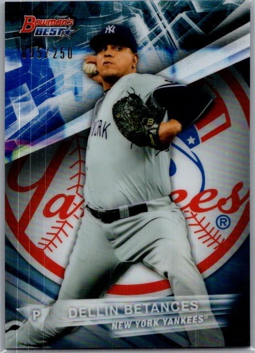 Dellin Betances Blue 2016 Bowman 2016 Bowman blue-refractor