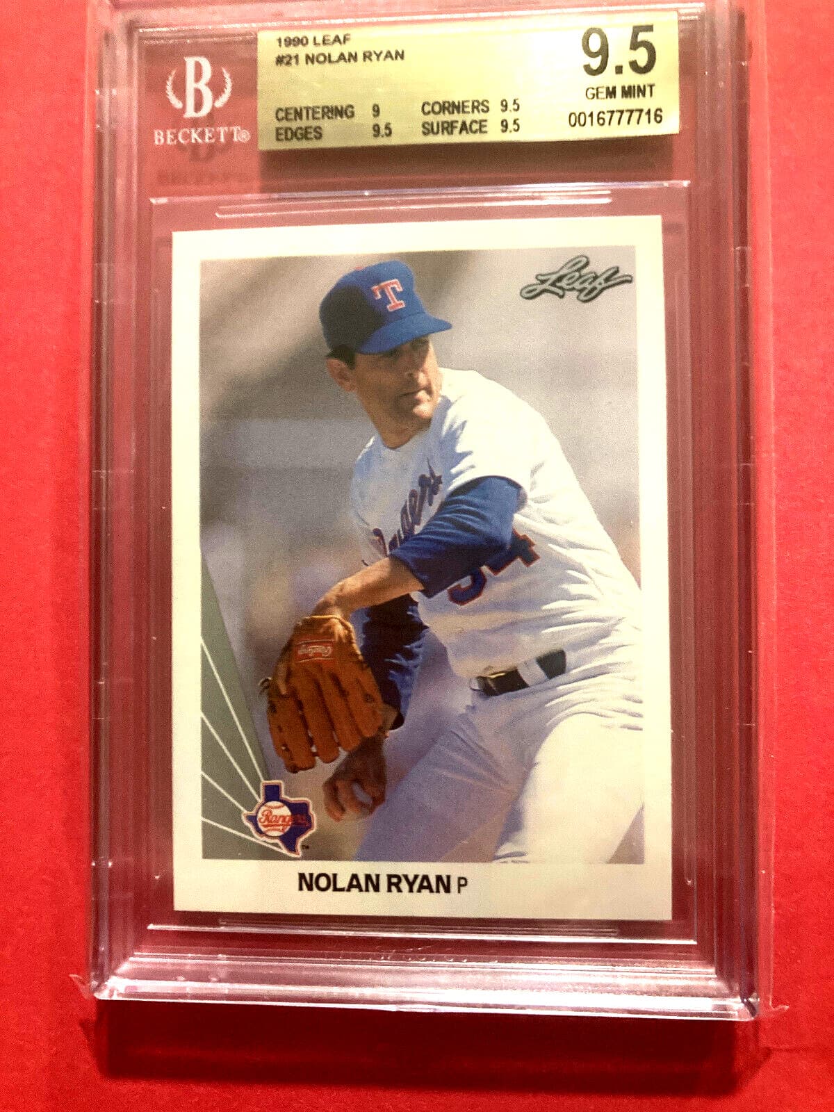 Nolan Ryan Subs 1990 Leaf 1990 Leaf