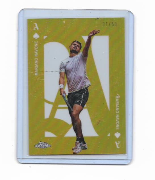TENNIS---MARIANO NAVONE---GOLD 2025 Topps Chrome 2025 Topps Chrome gold