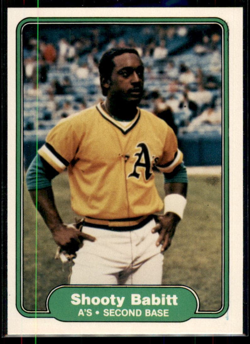 Shooty Babitt Oakland 1982 Fleer 1982 Fleer
