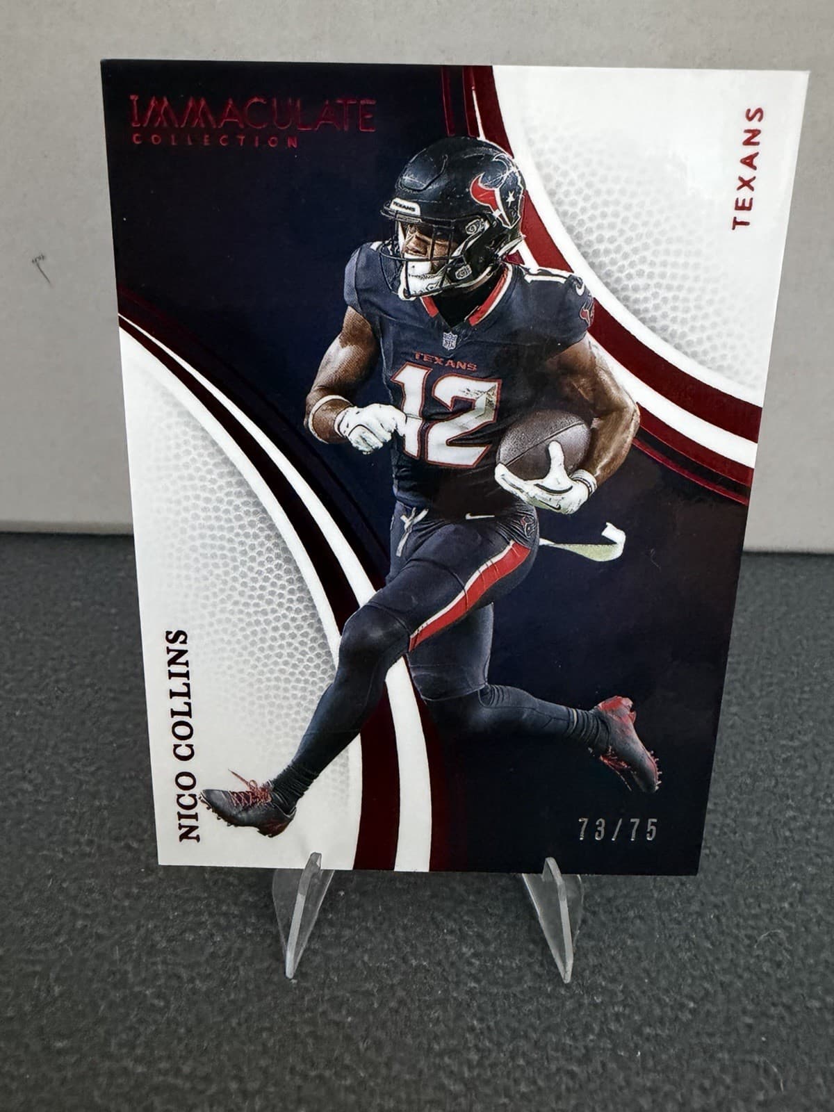Nico Collins Numbered 2025 Panini Immaculate 2025 Panini Immaculate