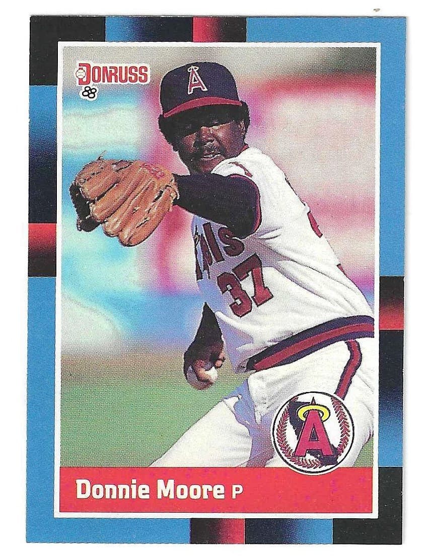 BASEBALL DONNIE MOORE 1988 Donruss