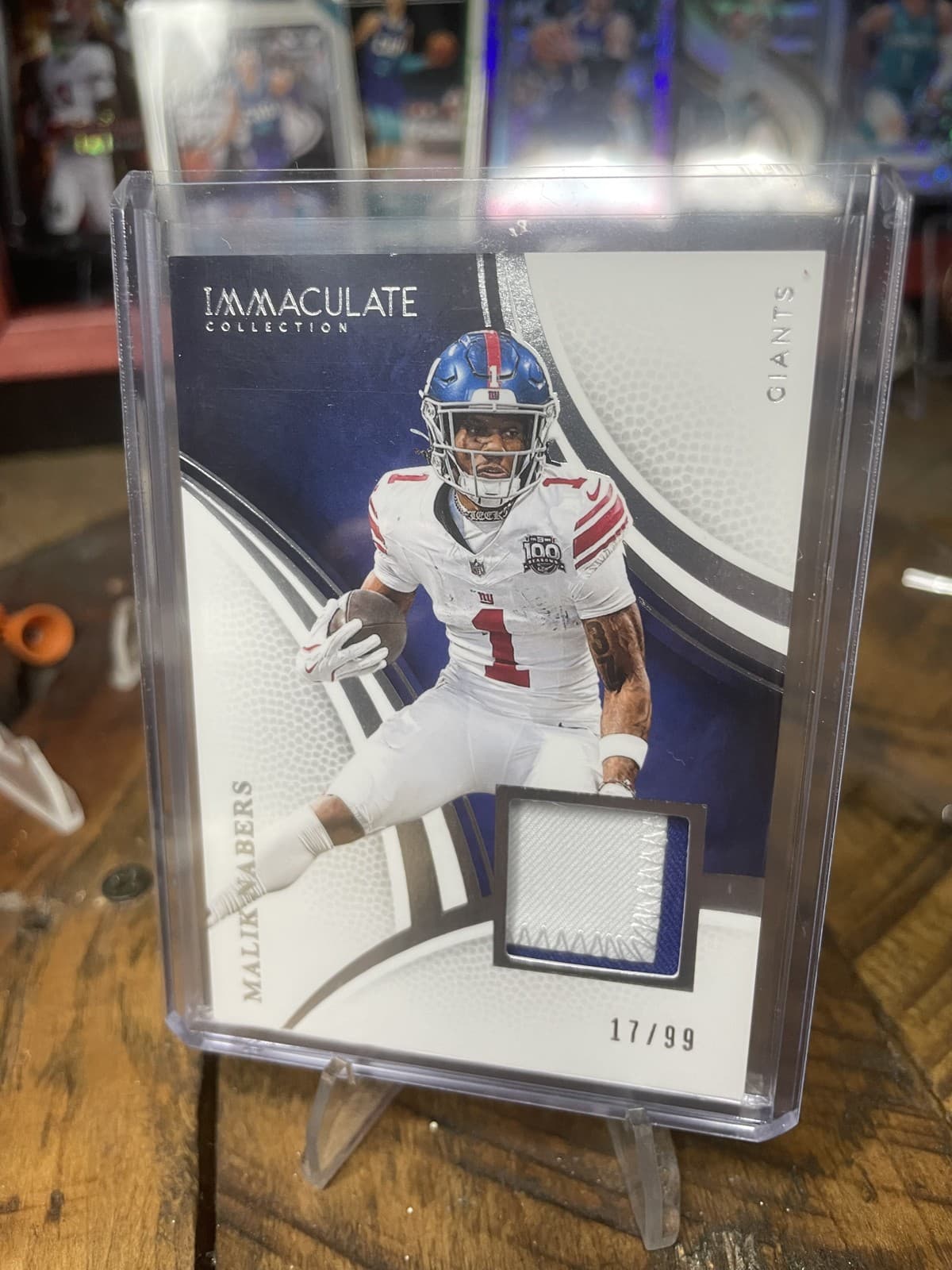 Memorabilia Malik Nabers 2025 Panini Immaculate 2025 Panini Immaculate