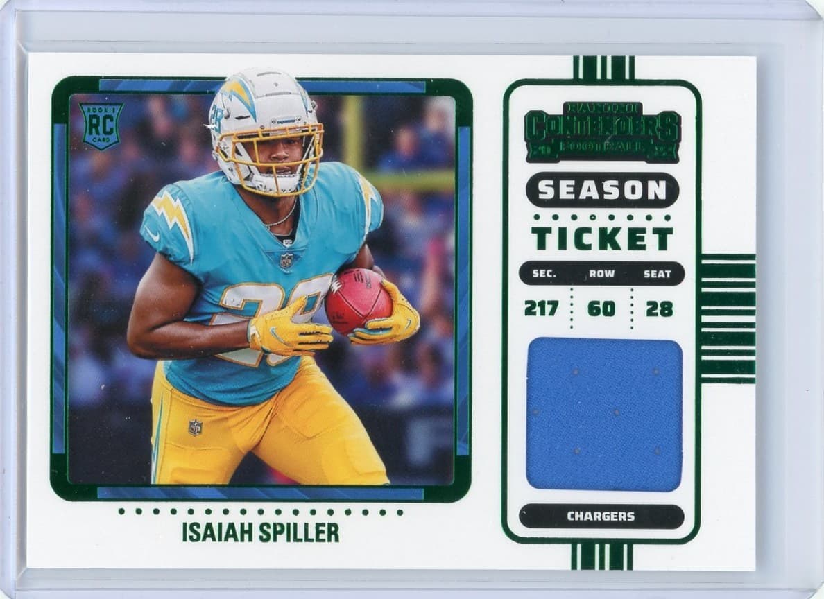 Isaiah Spiller 2022 Panini Contenders 2022 Panini Contenders