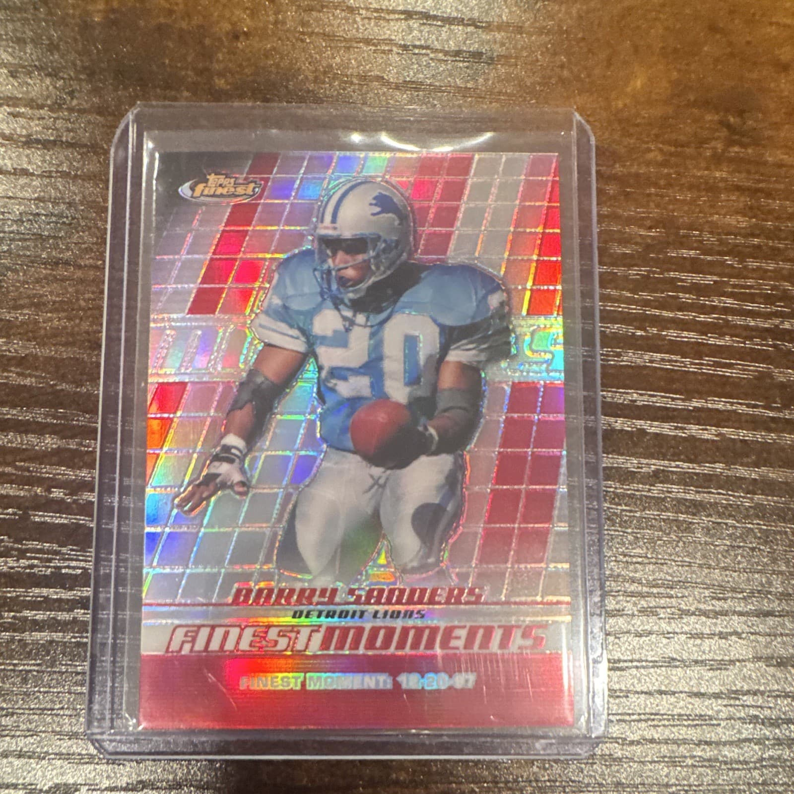 Barry Sanders Finest 2008 Topps Finest