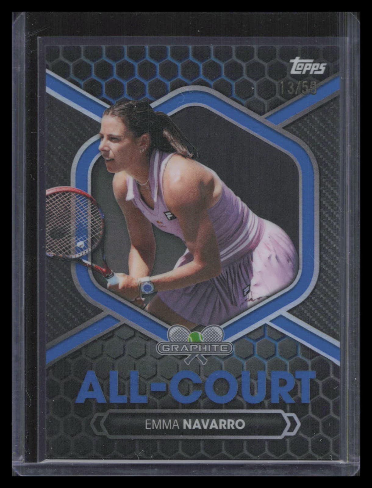 Emma Navarro Graphite 2026 Topps 2026 Topps blue-refractor