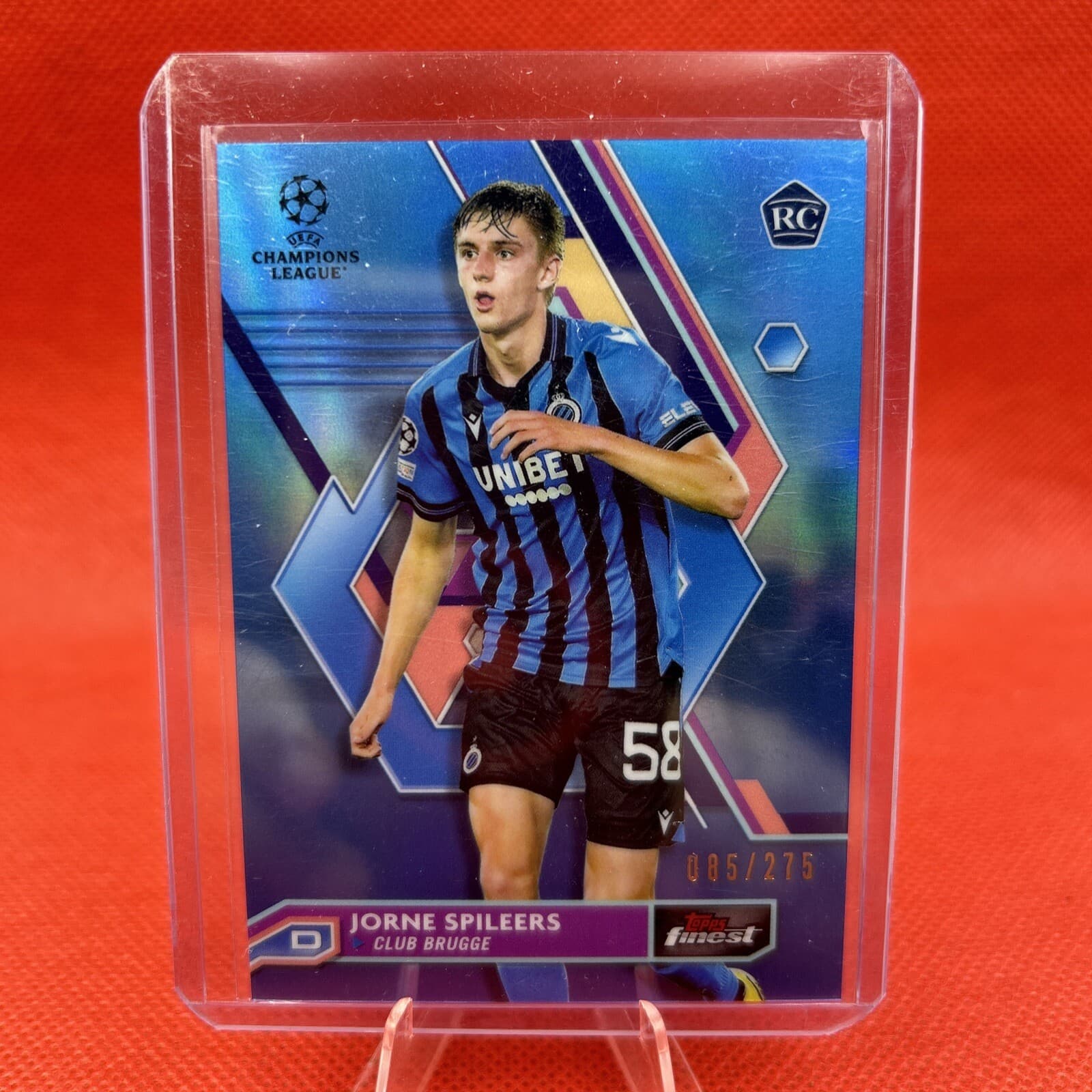 Jorne Spileers Blue 2023 Topps Finest