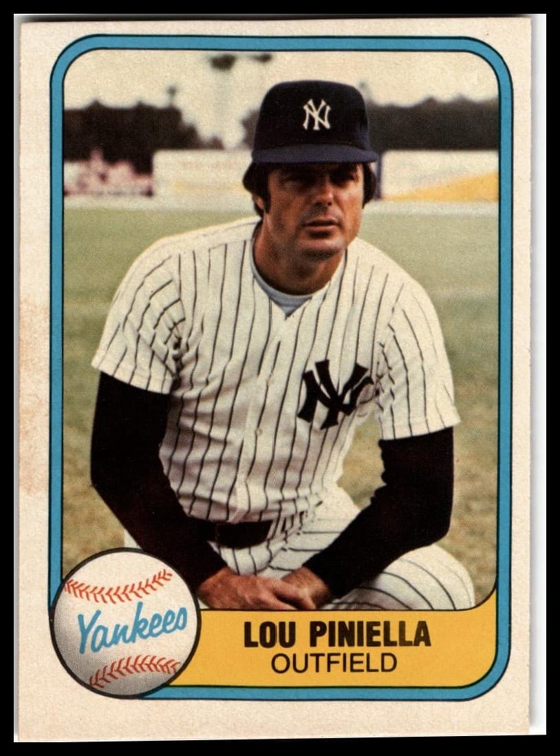 Lou Piniella 1981 Fleer 1981 Fleer