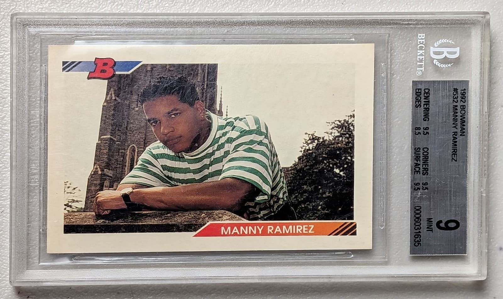 Manny Ramirez 1992 bowman