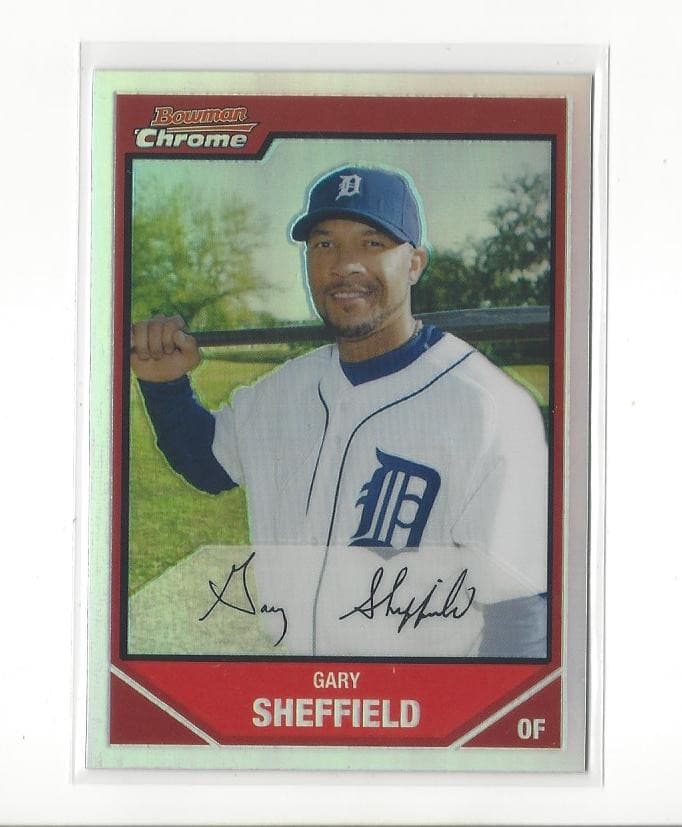 Gary Sheffield Tigers 2007 Bowman Chrome 2007 Bowman Chrome refractor