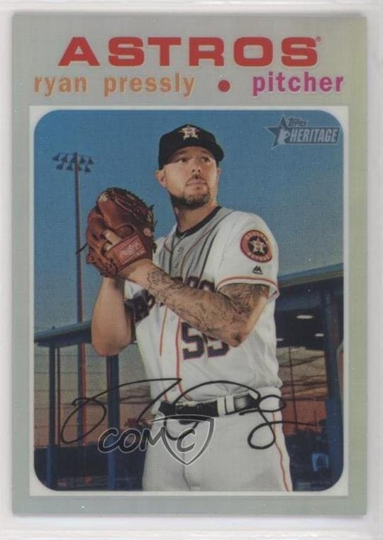 Ryan Pressly 2020 Topps Heritage 2020 Topps Heritage refractor