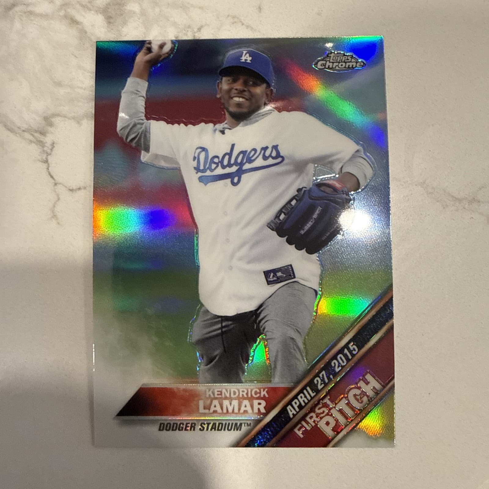 First Pitch Kendrick 2016 Topps Chrome 2016 Topps Chrome refractor