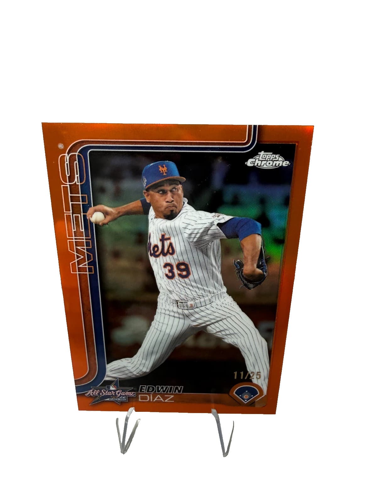 Edwin Diaz All 2025 Topps Chrome 2025 Topps Chrome orange-refractor