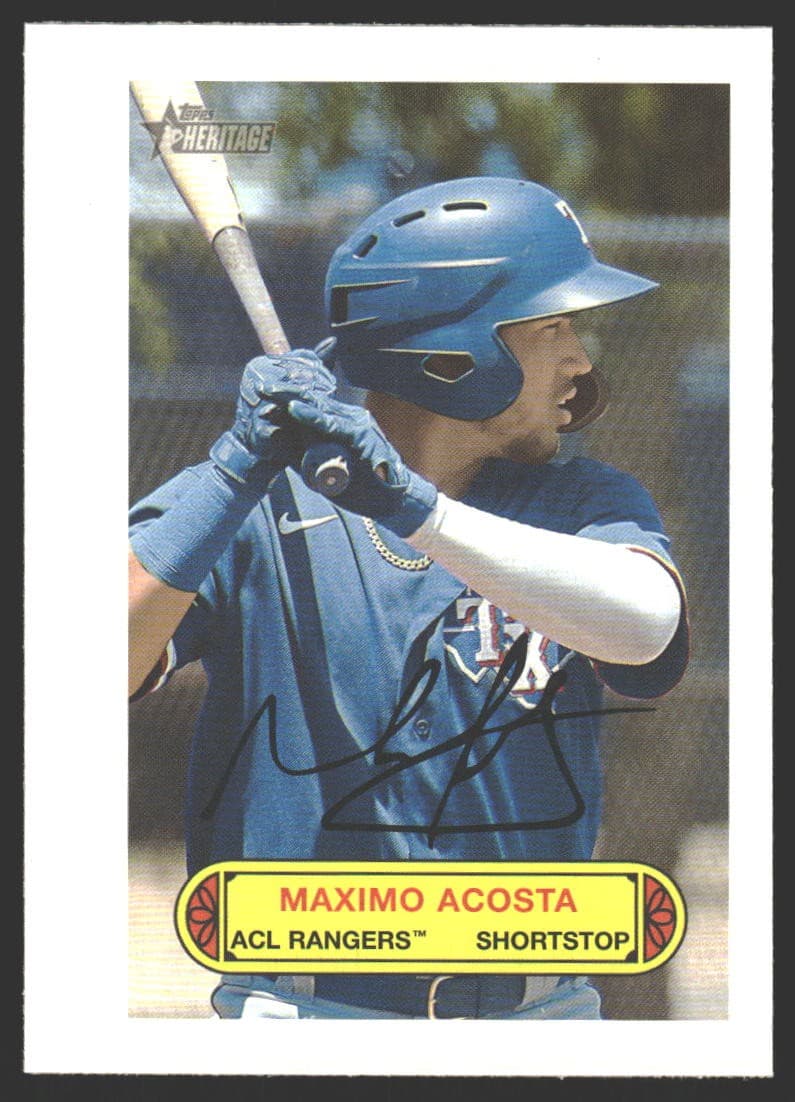 Maximo Acosta 2022 Topps