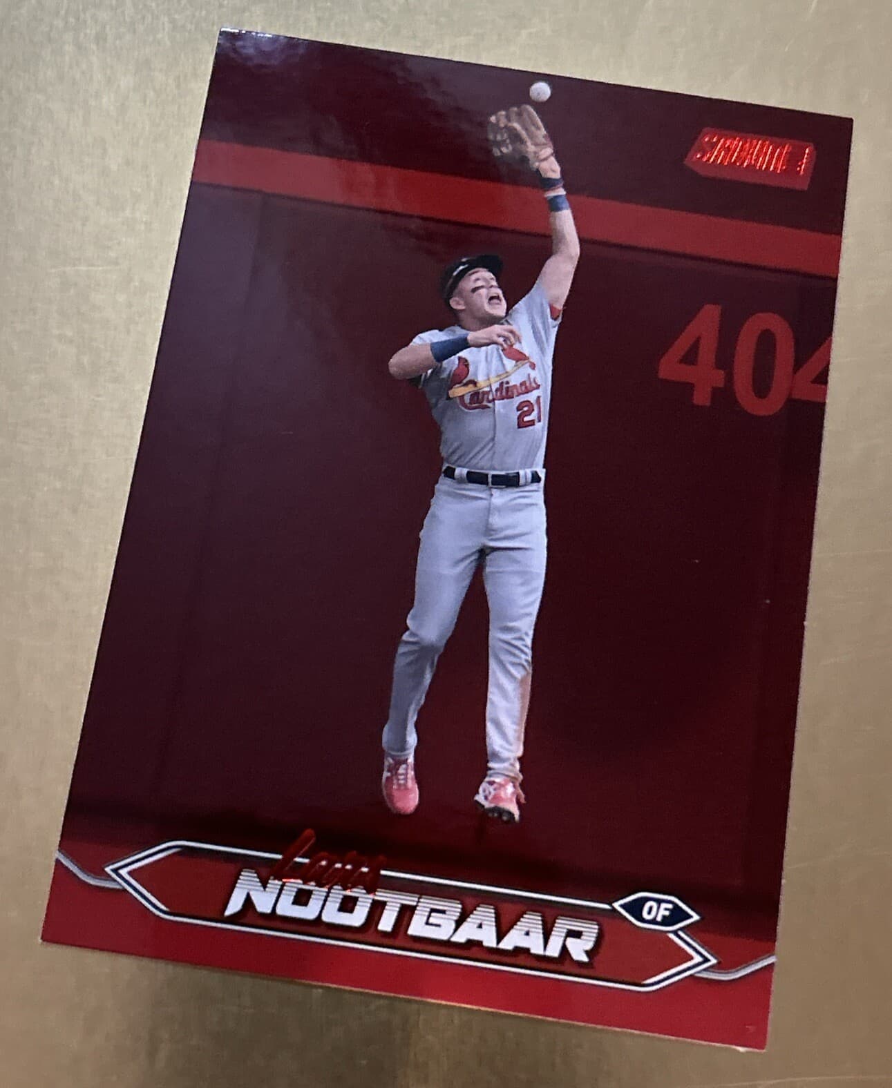 Lars Nootbaar Red 2024 Topps Stadium Club 2024 Topps Stadium Club