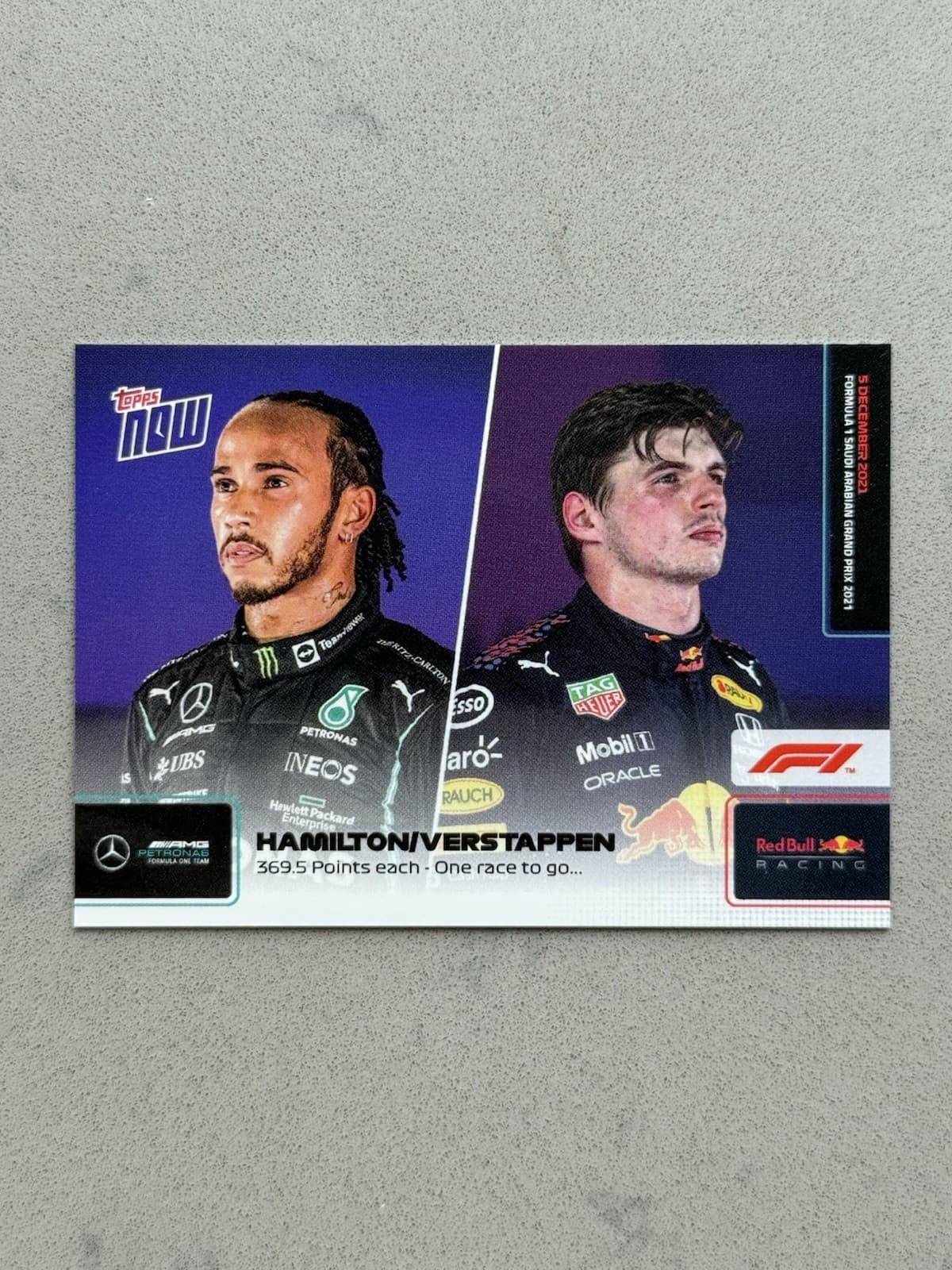 Now Formula 2021 Topps
