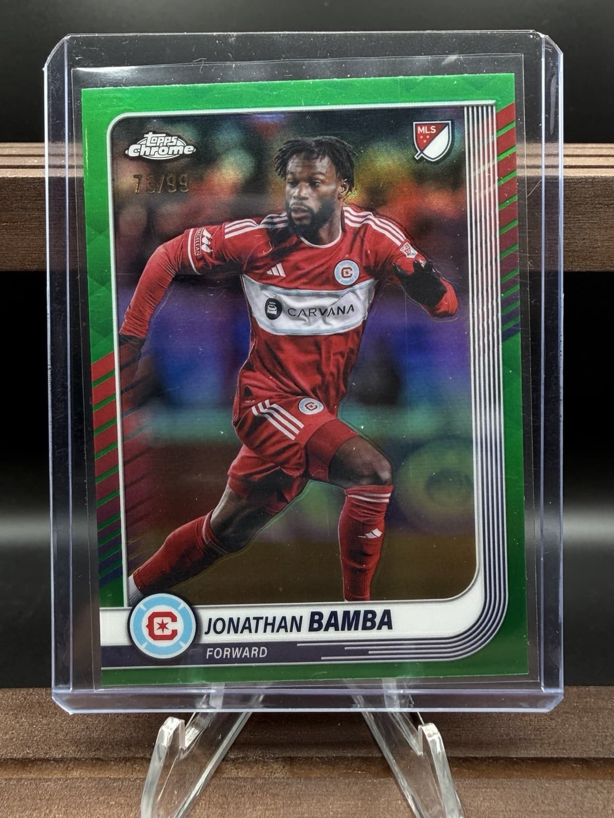 Jonathan Bamba Green 2025 Topps Chrome 2025 Topps Chrome green-refractor