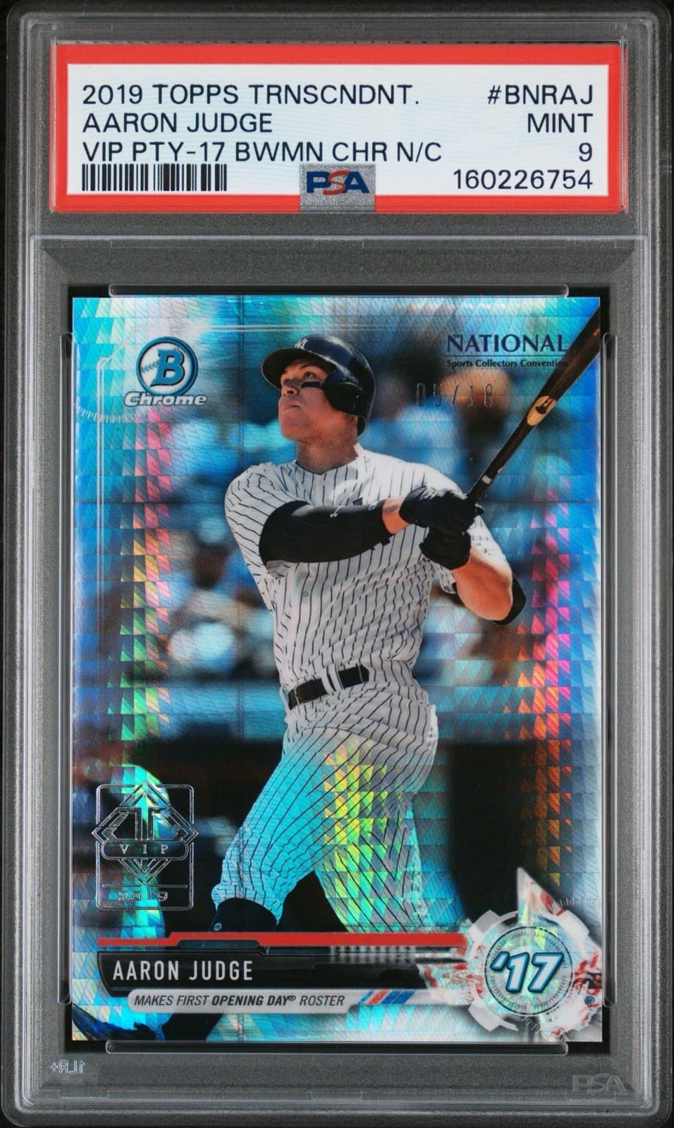 VIP PARTY AARON JUDGE Transcen 2017 Bowman Chrome 2017 Bowman Chrome