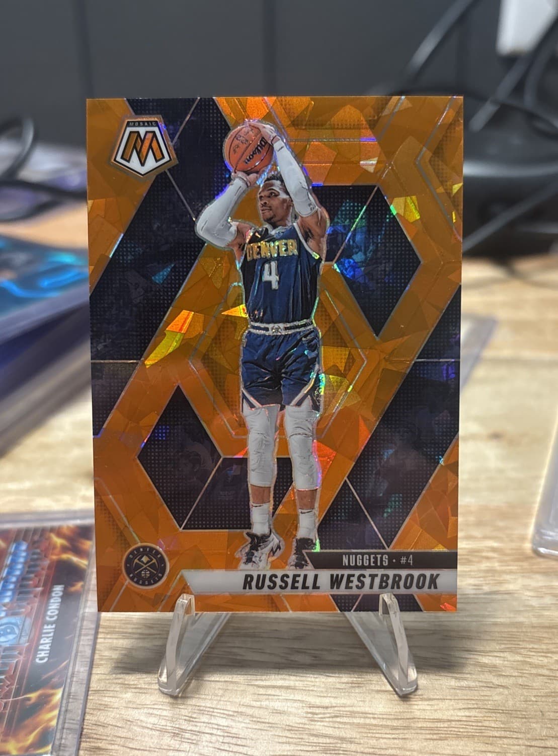 Russel Westbrook Mosaic 2024 Unknown 2024 Unknown cracked-ice-orange