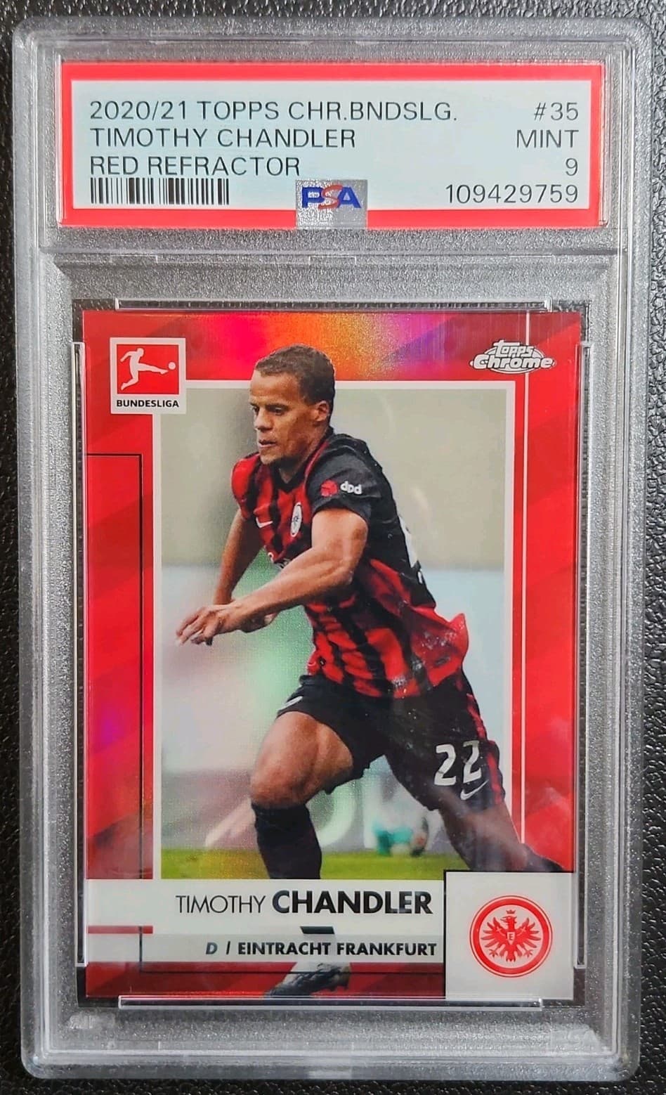 -21 Bundesliga TIMOTHY CHANDLE 2020 Topps Chrome 2020 Topps Chrome