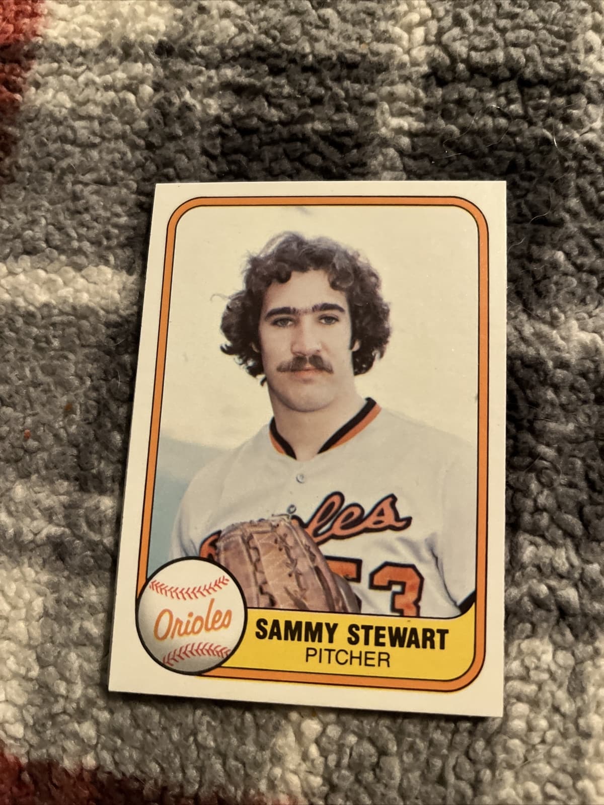 Sammy Stewart Baltimore 1981 Fleer 1981 Fleer