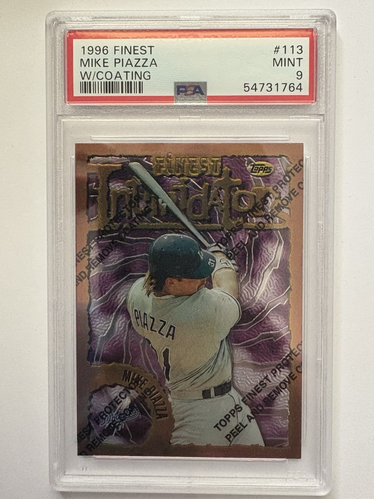 Mike Piazza Intimidators 1996 Topps Finest