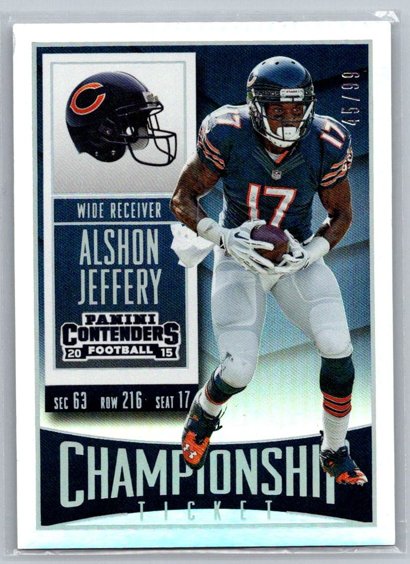 Alshon Jeffery Championship 2015 Panini Contenders 2015 Panini Contenders