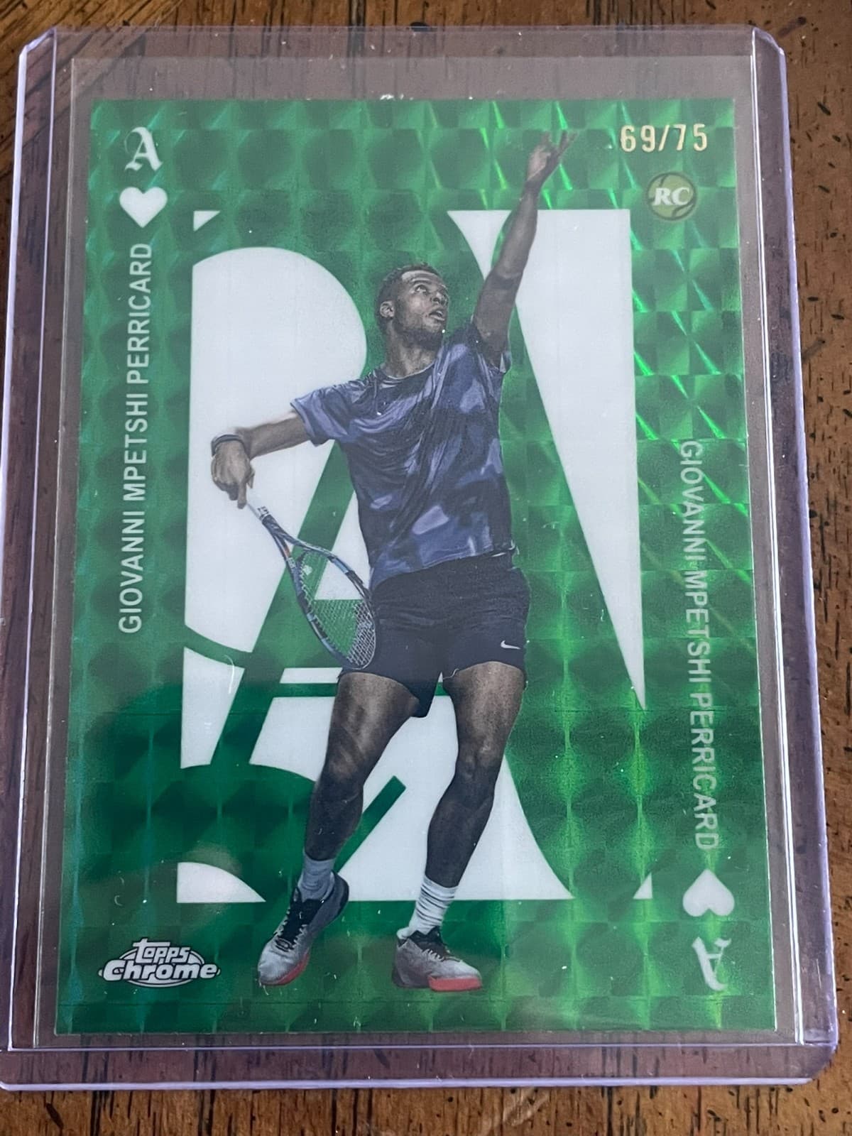 Giovanni Mpetshi Perricard 2025 Topps Chrome 2025 Topps Chrome green