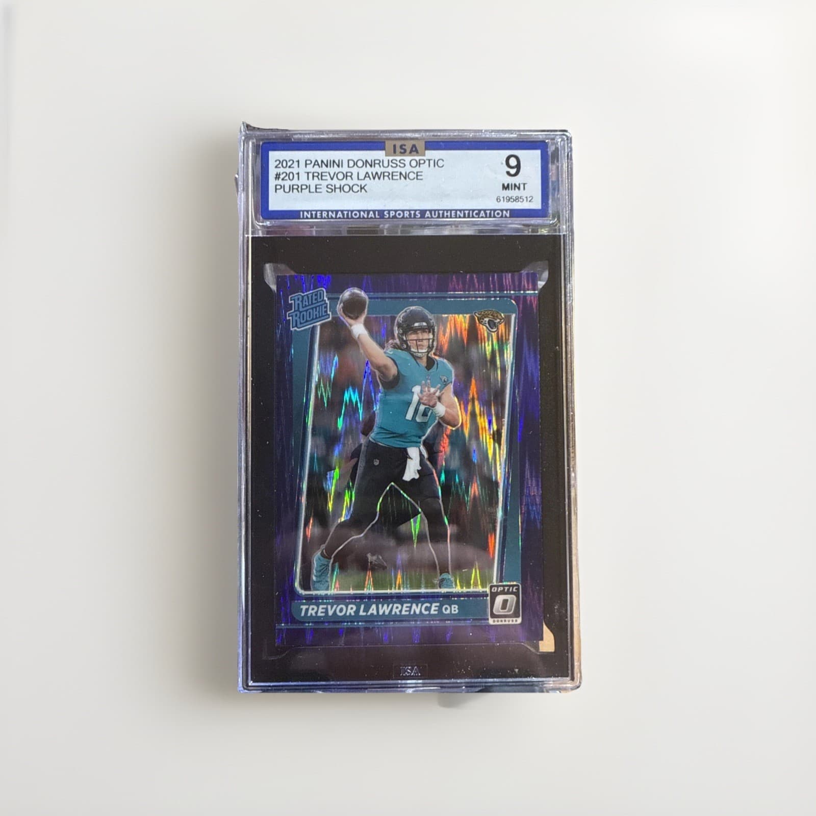 Trevor Lawrence Purple 2021 Donruss Optic 2021 Donruss Optic