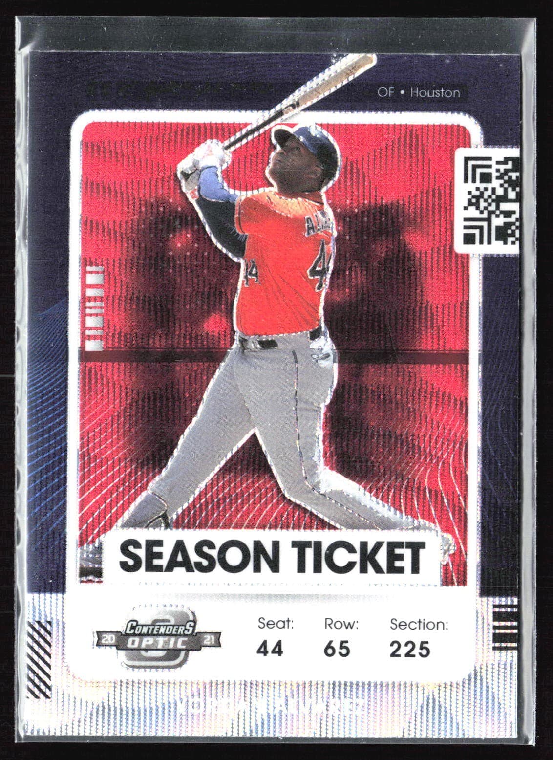 Yordan Alvarez Optic 2021 Panini Contenders 2021 Panini Contenders red-wave