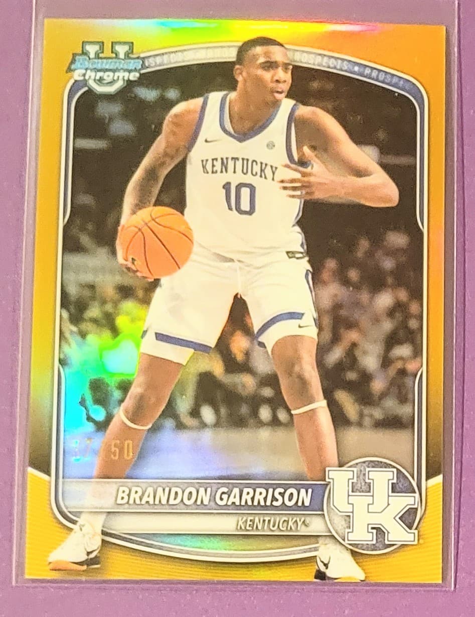 -26 BASKETBALL BRANDON GARRISO 2025 Bowman Chrome 2025 Bowman Chrome